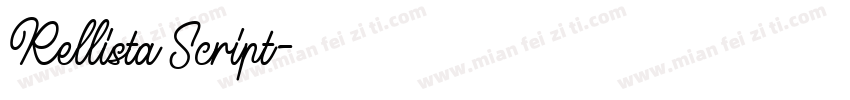 Rellista Script字体转换